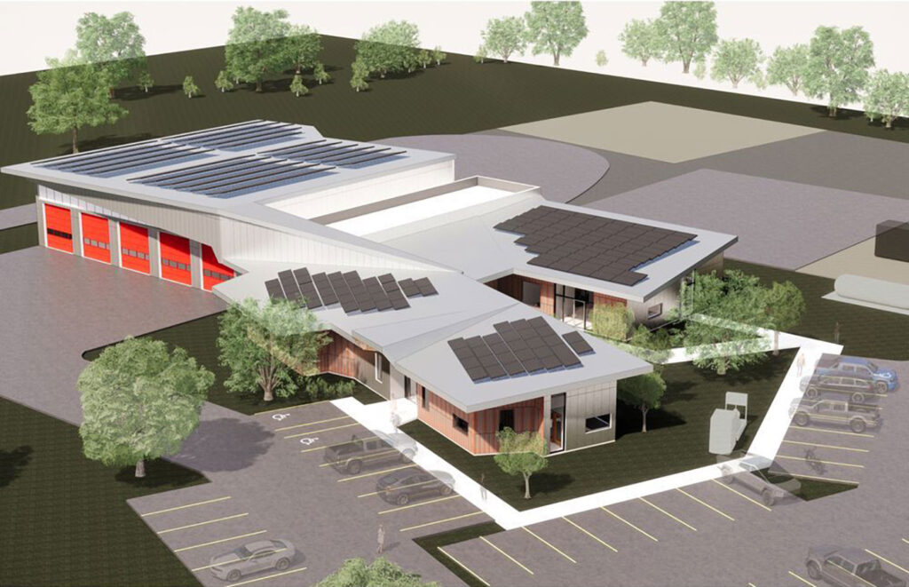 Handout/Cornwall Standard-Freeholder/Postmedia Network A J.L. Richards and Associates Ltd. concept design for the City of Cornwall's new fire services station and headquarters, presented at the May 25, 2021, council meeting.